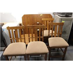 WOODEN DINING TABLE WITH 4 CHAIRS