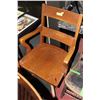 Image 1 : VINTAGE OAK OFFICE CHAIR