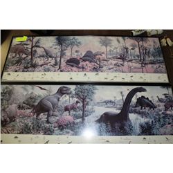 PAIR OF "THE AGE OF REPTILES" PICTURES