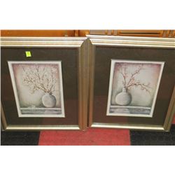 PAIR OF CHERRY BLOSSOM FRAMED PICTURES