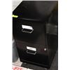 Image 1 : BLACK 2 DRAWER FILING CABINET