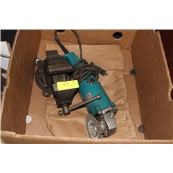 SWIVEL BENCH VICE WITH MAKITA GRINDER