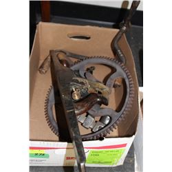 BOX OF VINTAGE TOOLS