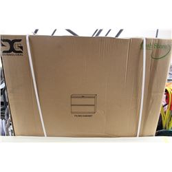 NEW BLACK 2 DRAWER FILING CABINET IN BOX