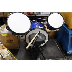 YOUNGSTERS DRUM SET WITH STOOL AND DRUM STICKS