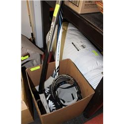 CHILDERNS BAUER SKATES, HELMET,GLOVES,ETC