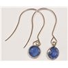 Image 1 : 14KT WHITE GOLD SAPPHIRE (1.10CT) EARRINGS