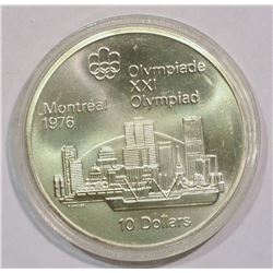 MONTREAL OLYMPIC 1976 TEN DOLLAR SILVER COIN