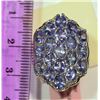 Image 2 : STERLING SILVER TANZANITE (3.90CT) RING