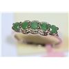 Image 1 : STERLING SILVER EMERALD (0.50CT) RING