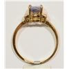 Image 2 : 14KT GOLD TANZANITE & DIAMOND RING