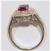 Image 3 : STERLING SILVER RUBY & DIAMOND RING