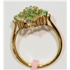 Image 2 : STERLING SILVER EMERALD (1.0CT) RING