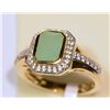 Image 1 : STERLING SILVER GOLD PLATED EMERALD (1.80CT) RING