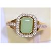 Image 2 : STERLING SILVER GOLD PLATED EMERALD (1.80CT) RING