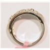 Image 2 : STERLING SILVER DIAMOND (0.45CT) RING