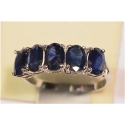 10KT WHITE GOLD SAPPHIRE (2.50CT) RING