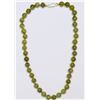 Image 1 : STERLING SILVER CLASP JADEITE NECKLACE