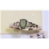 Image 1 : 14KT WHITE GOLD ALEXANDRITE (0.40CT)& DIAMOND RING