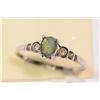 Image 3 : 14KT WHITE GOLD ALEXANDRITE (0.40CT)& DIAMOND RING