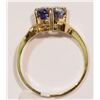 Image 3 : 14KT GOLD TANZANITE & DIAMOND RING