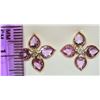 Image 2 : 14KT GOLD PINK SAPPHIRE (6.40CT) & DIAMOND(0.10CT)