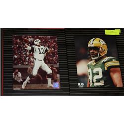 PAIR OF OFFICIALLY LICENSED FOOTBALL PHOTOS