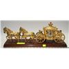 Image 1 : VINTAGE COACH & 4 HORSE HITCH CLOCK