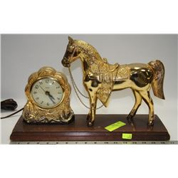 VINTAGE HORSE CLOCK
