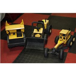 SET OF 3 METAL TONKA TRUCKS