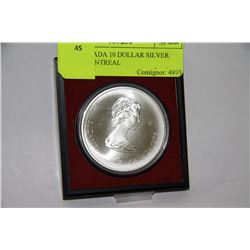 1975 CANADA 10 DOLLAR SILVER COIN OF 1976 MONTREAL