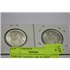 Image 1 : PAIR OF CANADA 1966 50 CENT PIECES
