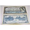 Image 1 : 1954 CANADA FIVE DOLLAR BILL X2