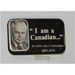 VINTAGE JOHN DIEFENBAKER ELECTIONS BUTTON