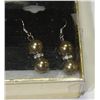 Image 1 : BROWN SEA SHELL PEARL EARRINGS - 10MM