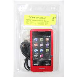 NEW COBY 8GB MP3, VIDEO PLAYER, AND CAMERA