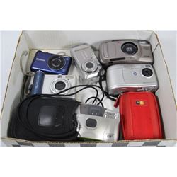 FLAT OF ASSORTED DIGITAL CAMERAS