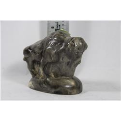 SOAP STONE BUFFALO ORNAMENT