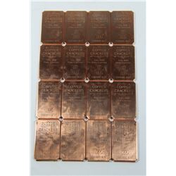 1 POUND .999 FINE COPPER CRACKER BAR