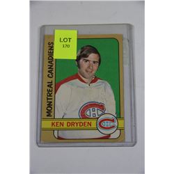 KEN DRYDEN 1971-72 HOCKEY CARD