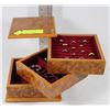 Image 1 : 3 TIER SLIDE OUT JEWELLERY BOX WITH CONTENTS