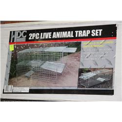 2-PIECE LIVE ANIMAL TRAP SET