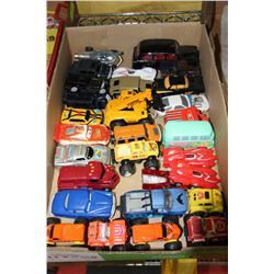 FLAT OF TOY CARS AND TRUCKS