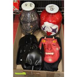 HALLOWEEN BOX WITH MASKS & CREEPY BOTTLED