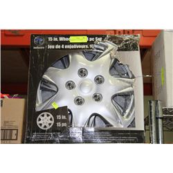 NEW SET OF 4 15 INCH WHEEL COVERS