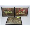 Image 1 : SET OF 3 DOGS PLAYING POKER PRINT