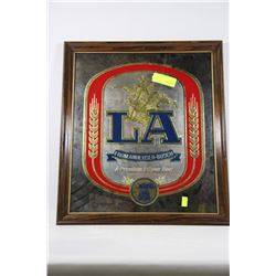 LA MIRRORED BEER PICTURE