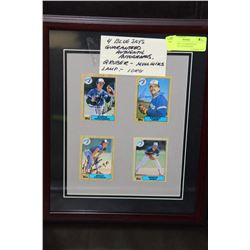 4 BLUE JAYS - GUARANTEED AUTHENTIC AUTOGRAPHED