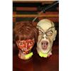 Image 1 : HALLOWEEN DECORATIVE HEAD X2
