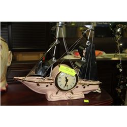 VINTAGE LANSHIRE SAILBOAT CLOCK